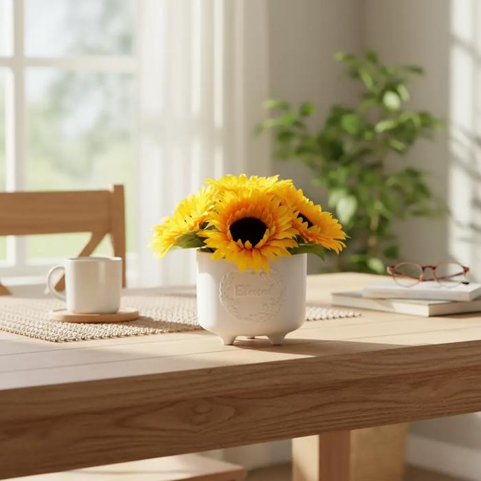 Sunflowers in 5" Blessed Planter