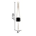  43"H Hanging Macramé