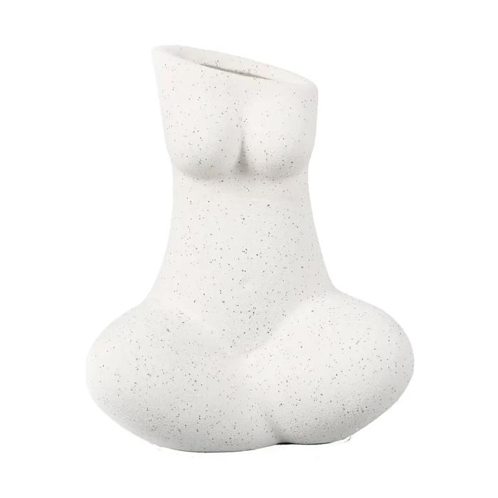 6.25"H Yoga Lady Ceramic Vase