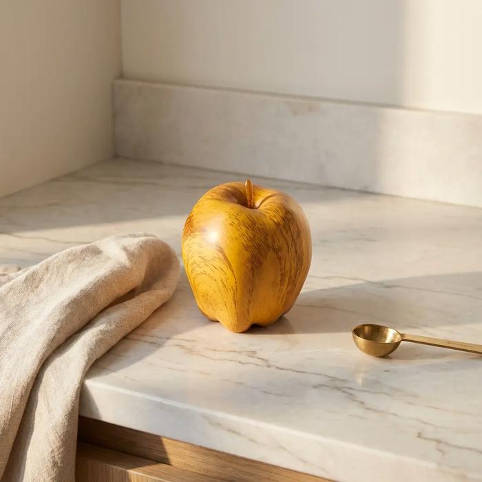 Artificial Wood Tone Apple (A08)