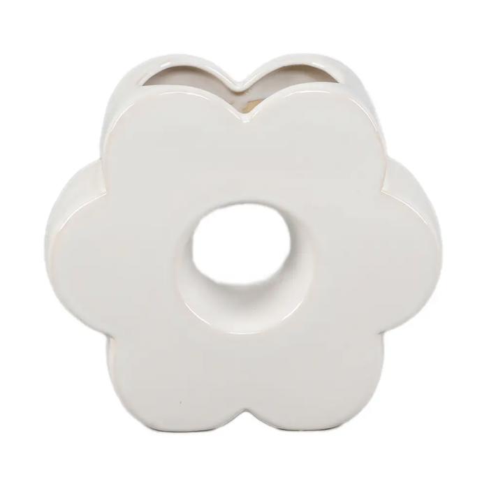  7"H Ceramic Flower Vase