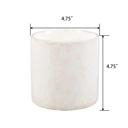  14 oz Floral Print Ceramic Cylinder Candle – Midnight Peony