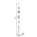  Ivory Hamsa Hand Tassel