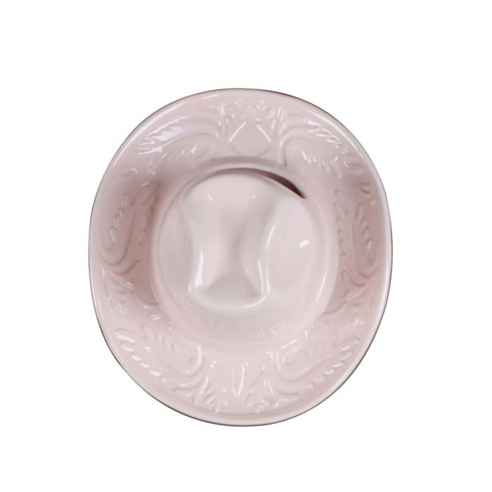 8" Ceramic Western Hat Hanging Vase