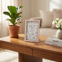 Pink 4x6 White Heart Zinc Alloy Frame