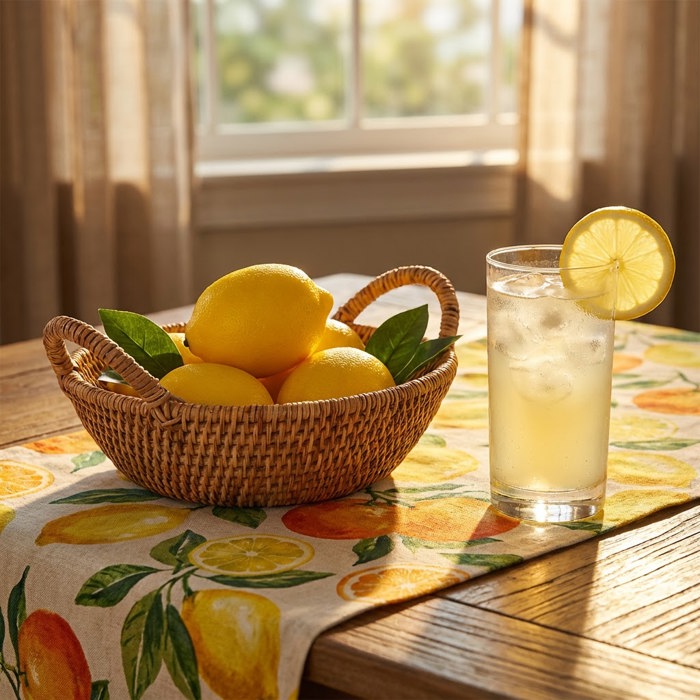 Faux Lemon Decorative Fruit (1323)