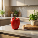Red Artificial Bell Pepper