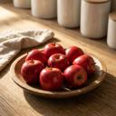 Red Artificial 8 PCs Apple in Bag