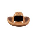 Brown 8" Ceramic Western Hat Hanging Vase