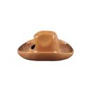 Brown 8" Ceramic Western Hat Hanging Vase