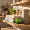 Green Realistic Faux Lemon – Artificial Fruit Décor