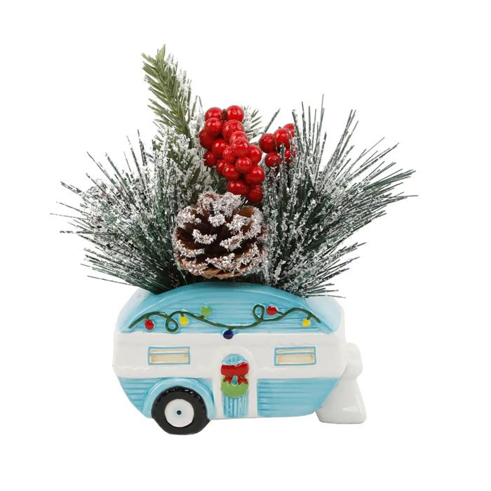 8" Xmas Mix in Blue Camper 