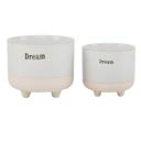  Set of 2 Dream Footed Planters