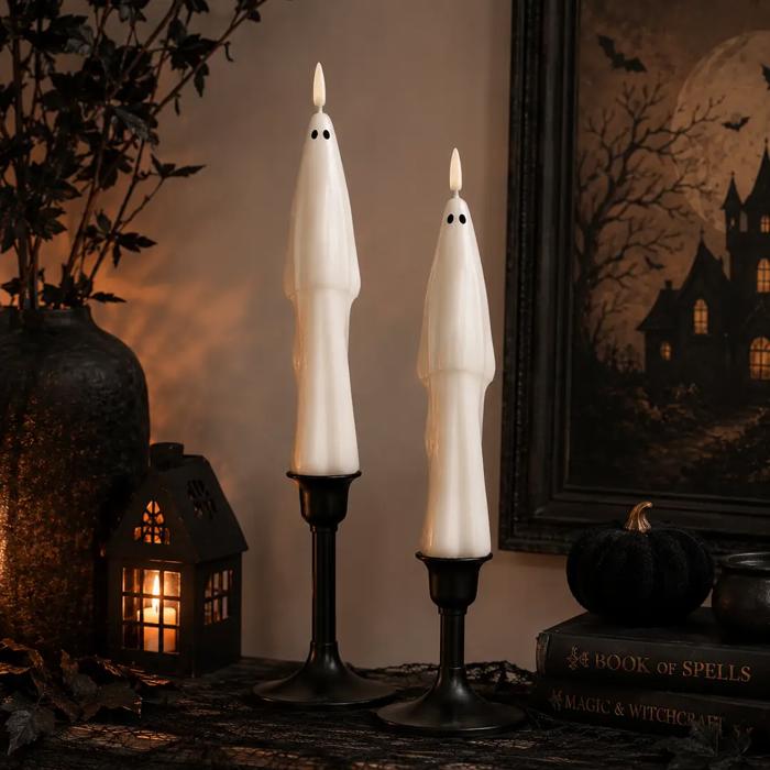 Set of 2 LED Ghost Taper - (3oz)