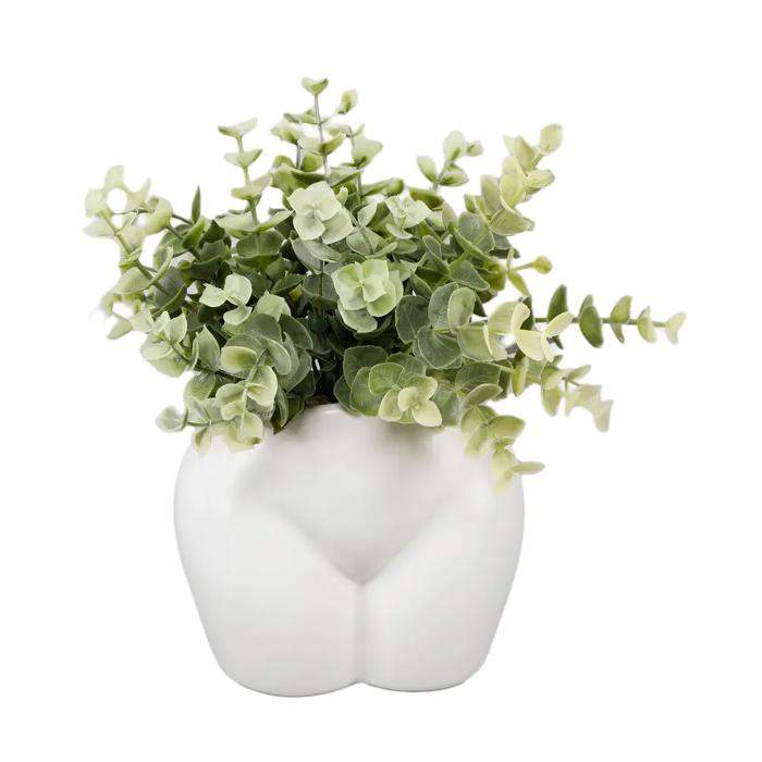9" Euc in 5.5" Ceramic Vase