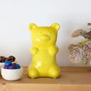  6.75"H Yellow Gummy Bear Ceramic Vase 