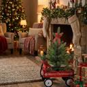  20" Pine Tree in Tin Wagon