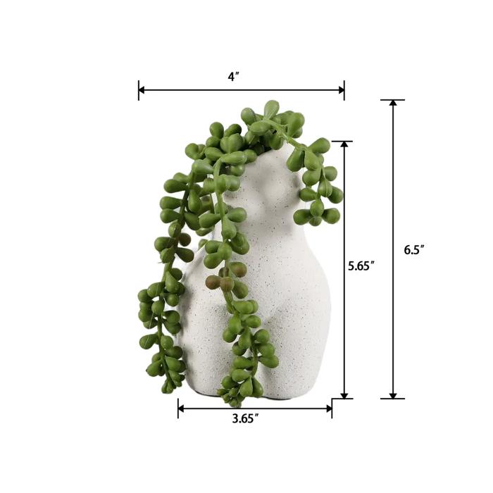 String of Pearls in 5.5" Ceramic Vase
