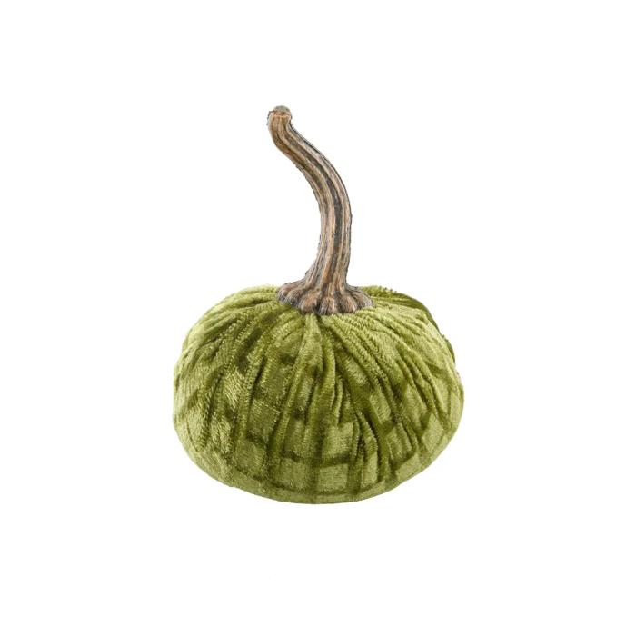 4.75" Plaid Velvet Pumpkin