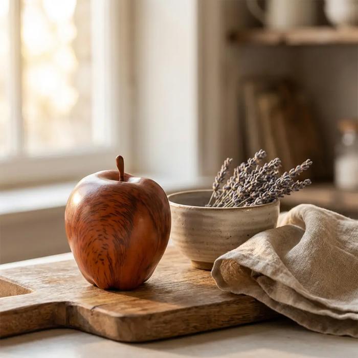 Artificial Wood Tone Apple (C07)