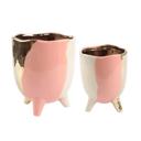  Blush 3-Tone Footed Planter