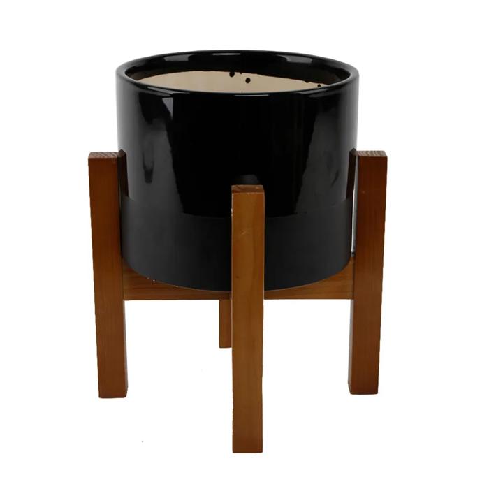 8", 2-Tone Pot on Stand