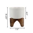   7" Dumpling Ceramic Planter