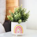  Double Rainbow Footed Pot