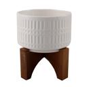  7" Roman White   Ceramic Planter