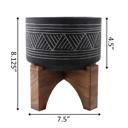  7" Mountain Cement  Planter
