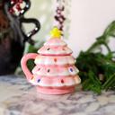  18 OZ Xmas Tree Ceramic Mug w Lid