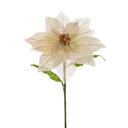 Gold Gold 10" Artificial Faux Poinsettia with Stem