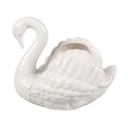   7" Ceramic Swan Candle  Peony Garden 12.5 oz | 