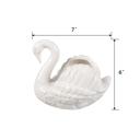   7" Ceramic Swan Candle  Peony Garden 12.5 oz | 