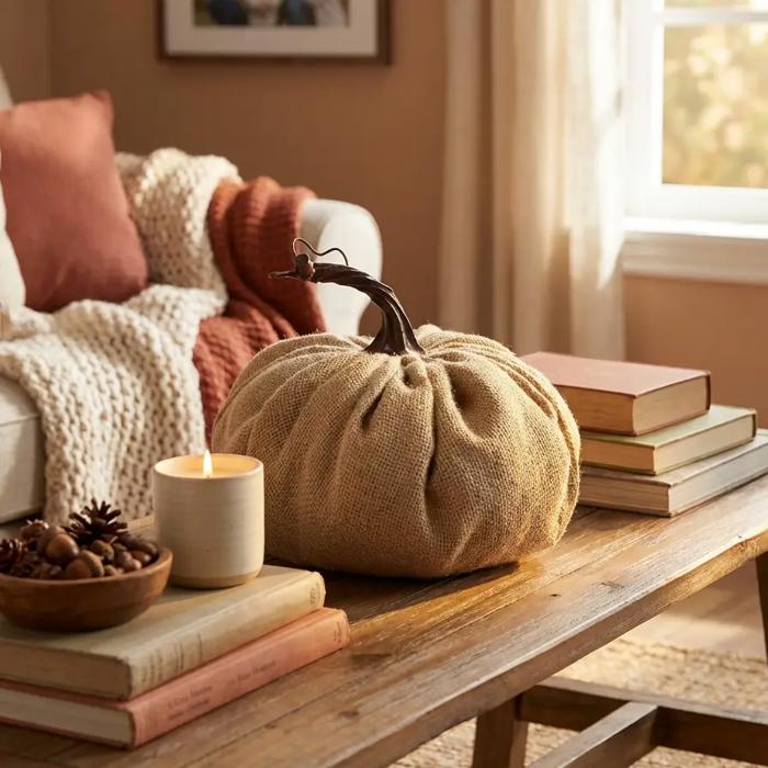 Burlap Pumpkin DIMS