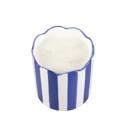  15 oz Blue & White Scallop Stripe Ceramic Candle – Sunshine