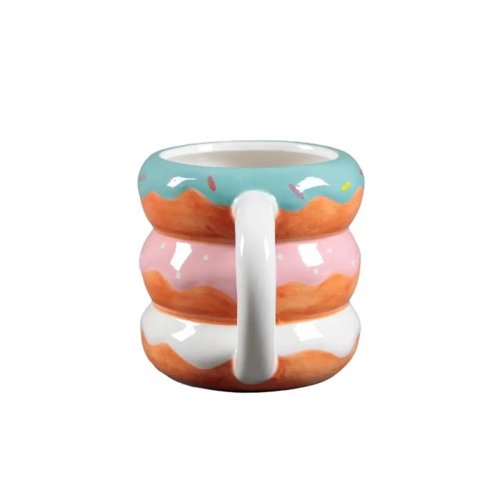 18 OZ Donut Stack Ceramic Mug  