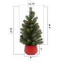  24" Tree Red Sweater Planter