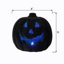  8" LED Black Velvet Pumpkin