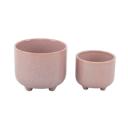  Set of 2 Sun & Moon Footed Planters