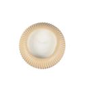  14 oz Wavy Ribbed Ceramic Bowl Candle – Veranda (Beige)