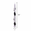  Set of 10" Hand Painted Witch Purple Taper Candles (3 oz)