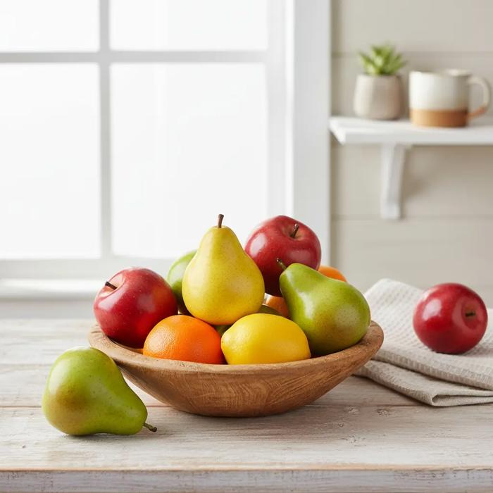 Artificial 8 PCs Assorted Fruit in Box