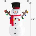  3ft Lighted Pop-Up Snowman