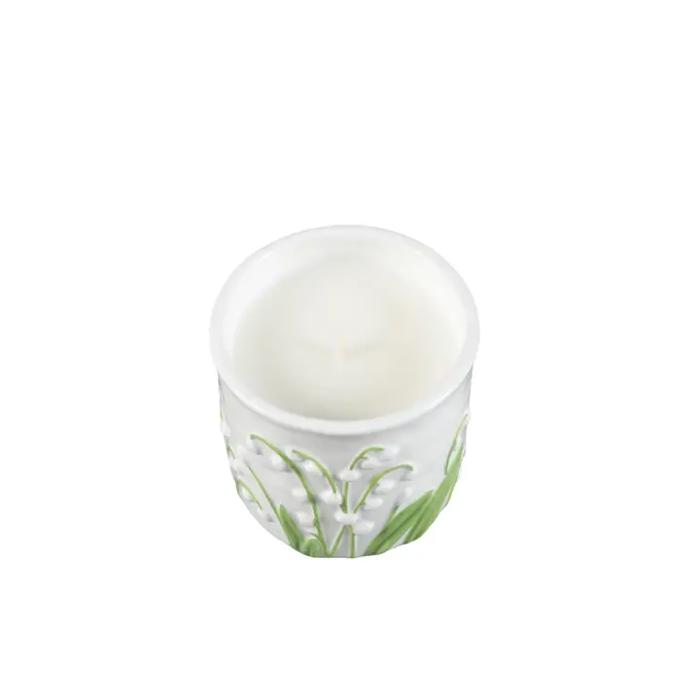 11 oz Lily of the Valley Ceramic Candle – Forest Flowers