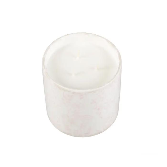 14 oz Floral Print Ceramic Cylinder Candle – Midnight Peony