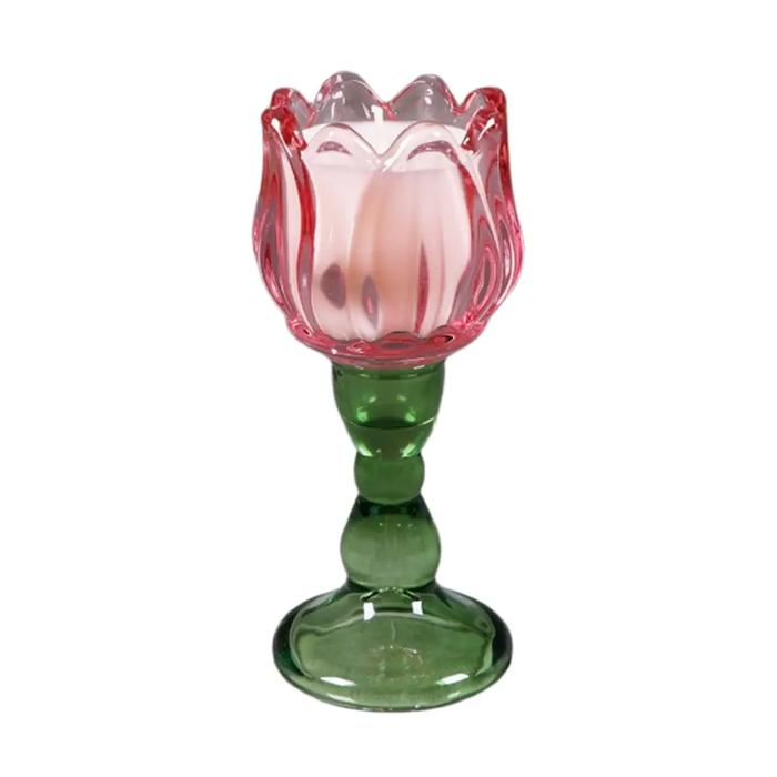 6.25" Wine Glass Candle-Vanilla Cloud