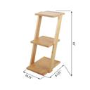  19" 3-Tier Foldable Shelf