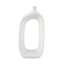  12.5" Modern Open Oval Ceramic Decorative Accent