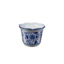  Blue & White Floral Ceramic Candle - Santal